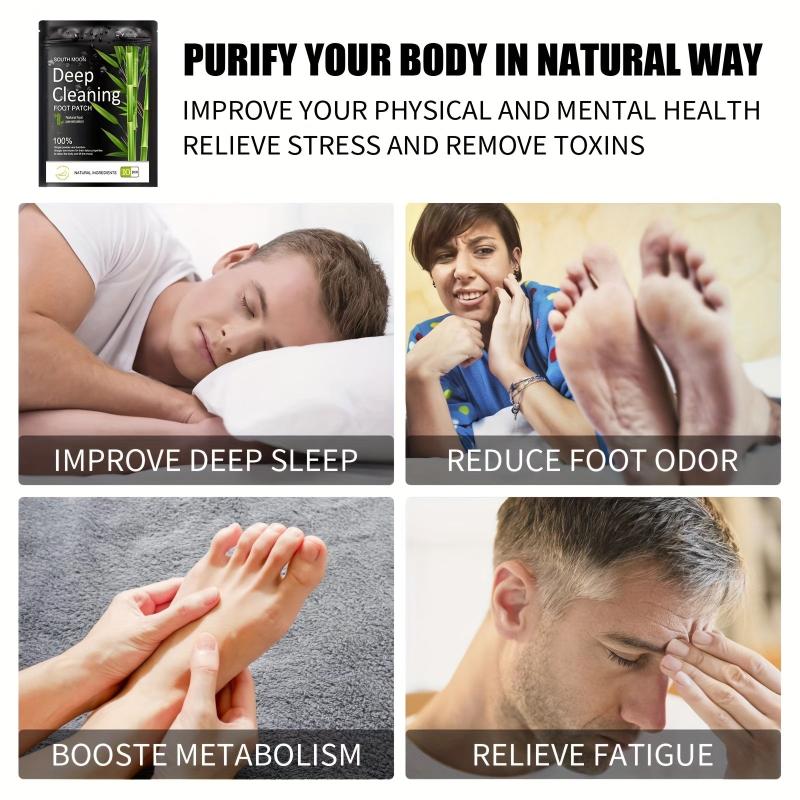 Bamboo Foot Care Patch Natural Cleansing Foot Pads