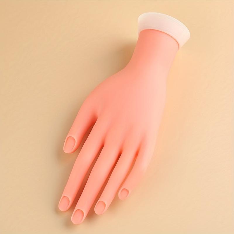 Flexible Silicone Practice Hand for Nail Training