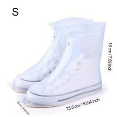 Waterproof Shoe Cover Large Easy Wear Non Slip PVC Rain Boot Reusable