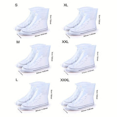 Waterproof Shoe Cover Large Easy Wear Non Slip PVC Rain Boot Reusable