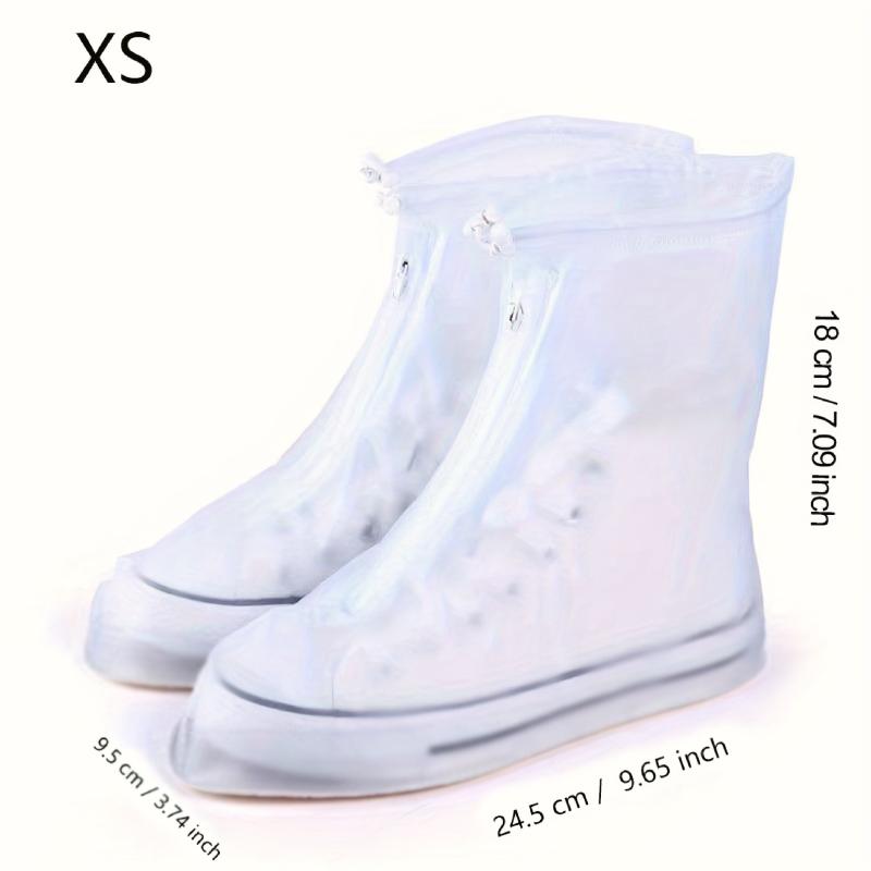 Waterproof Shoe Cover Large Easy Wear Non Slip PVC Rain Boot Reusable