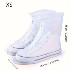 Waterproof Shoe Cover Large Easy Wear Non Slip PVC Rain Boot Reusable