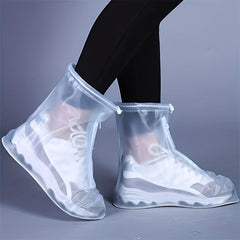 Waterproof Shoe Cover Large Easy Wear Non Slip PVC Rain Boot Reusable