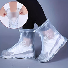 Waterproof Shoe Cover Large Easy Wear Non Slip PVC Rain Boot Reusable