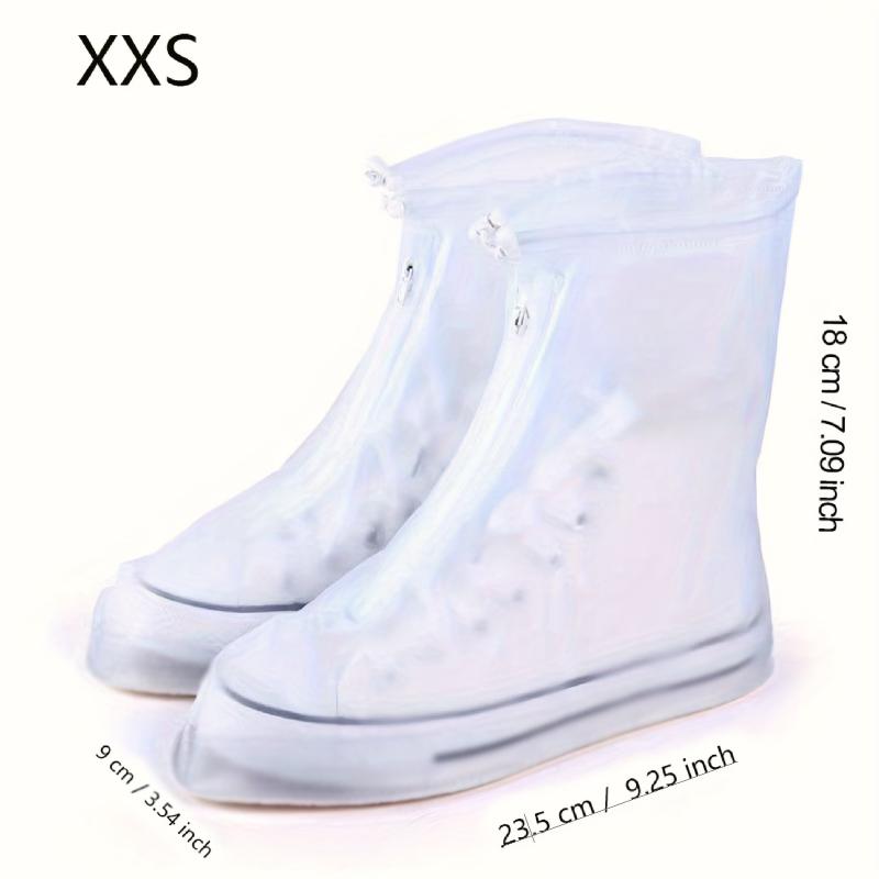 Waterproof Shoe Cover Large Easy Wear Non Slip PVC Rain Boot Reusable