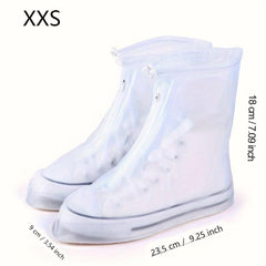 Waterproof Shoe Cover Large Easy Wear Non Slip PVC Rain Boot Reusable