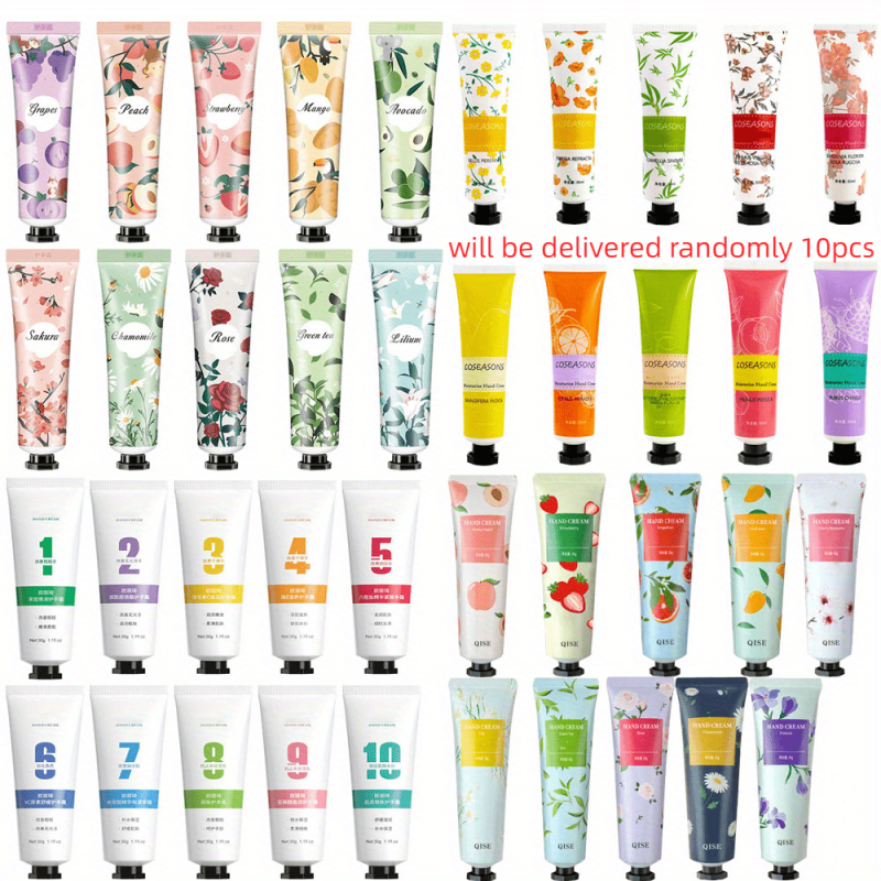 Random Fragrance Hand Cream Set - Deeply Moisturizing for Dry Rough Hands