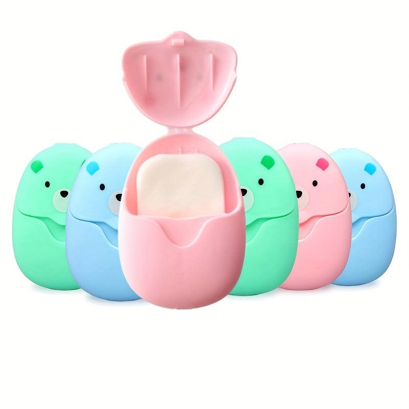 50 Pcs Mini Disposable Travel Paper Soap Foam Hand Soap for Outdoors
