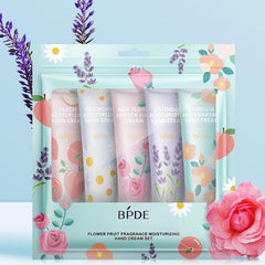 5pcs Floral Fruity Hand Cream Set for Dry Hands