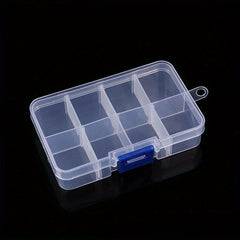 Transparent Storage Case Plastic Nail Earring Jewelry Makeup Collection Box