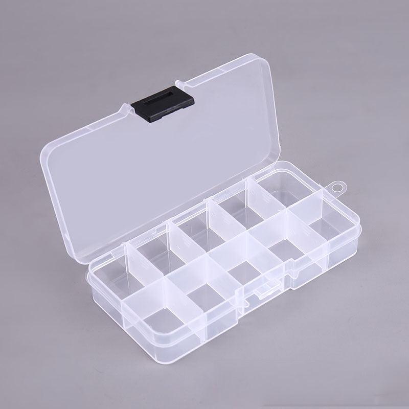 Transparent Storage Case Plastic Nail Earring Jewelry Makeup Collection Box
