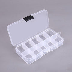 Transparent Storage Case Plastic Nail Earring Jewelry Makeup Collection Box