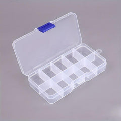 Transparent Storage Case Plastic Nail Earring Jewelry Makeup Collection Box