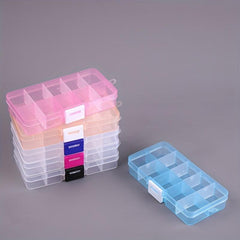 Transparent Storage Case Plastic Nail Earring Jewelry Makeup Collection Box