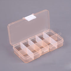 Transparent Storage Case Plastic Nail Earring Jewelry Makeup Collection Box