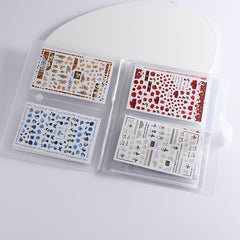 Nail Art Sticker Storage Album - Organize and Display Nail Decals