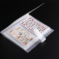 Nail Art Sticker Storage Album - Organize and Display Nail Decals