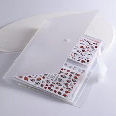 Nail Art Sticker Storage Album - Organize and Display Nail Decals