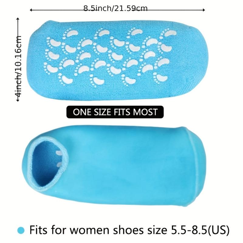 Moisturizing Silicone Socks for Dry Feet Repair - Pink