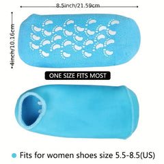 Moisturizing Silicone Socks for Dry Feet Repair - Pink