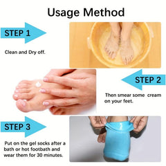 Moisturizing Silicone Socks for Dry Feet Repair - Pink