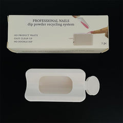 Nail Sequins Powder Recycling Box Portable Container Nail Tools