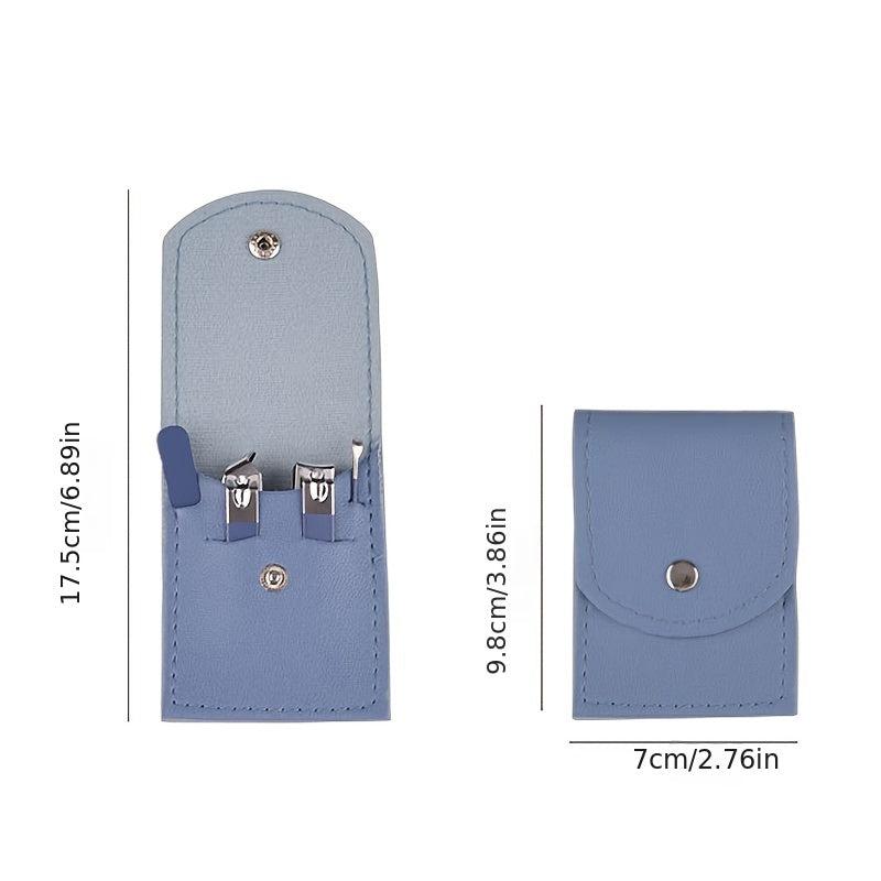 4 Pcs Manicure Set Stainless Steel Nail Clippers Portable Nail File Tool