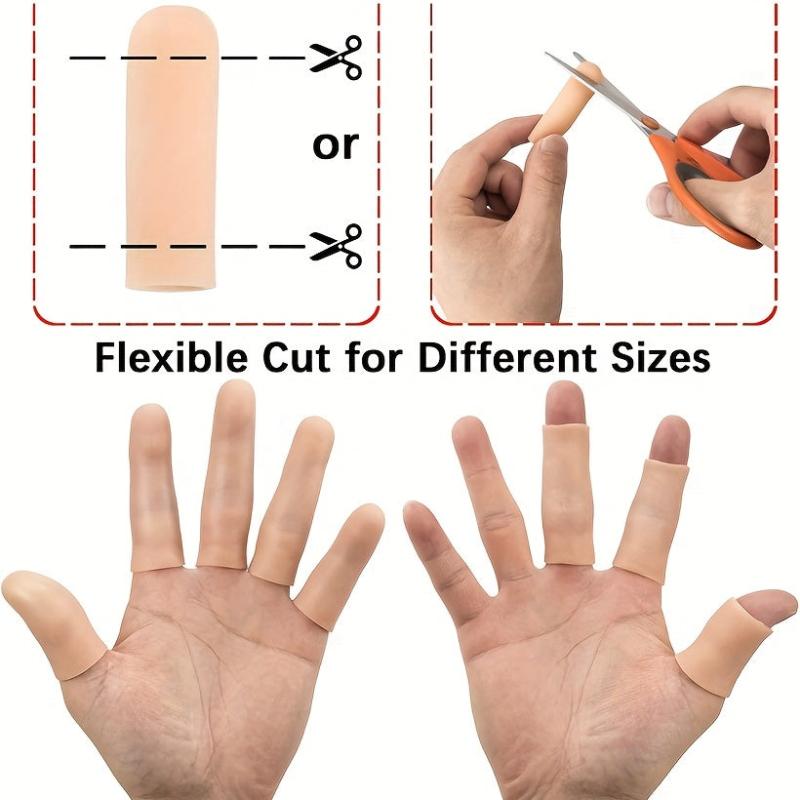 Gel Finger Support Protector Gloves - Different Sizes - Skin Cracking Eczema