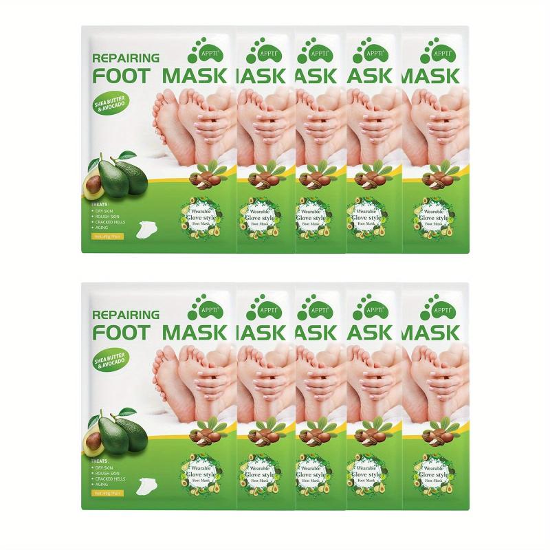 Shea Butter & Avocado Foot Mask for Dry Cracked Feet