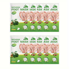 Shea Butter & Avocado Foot Mask for Dry Cracked Feet