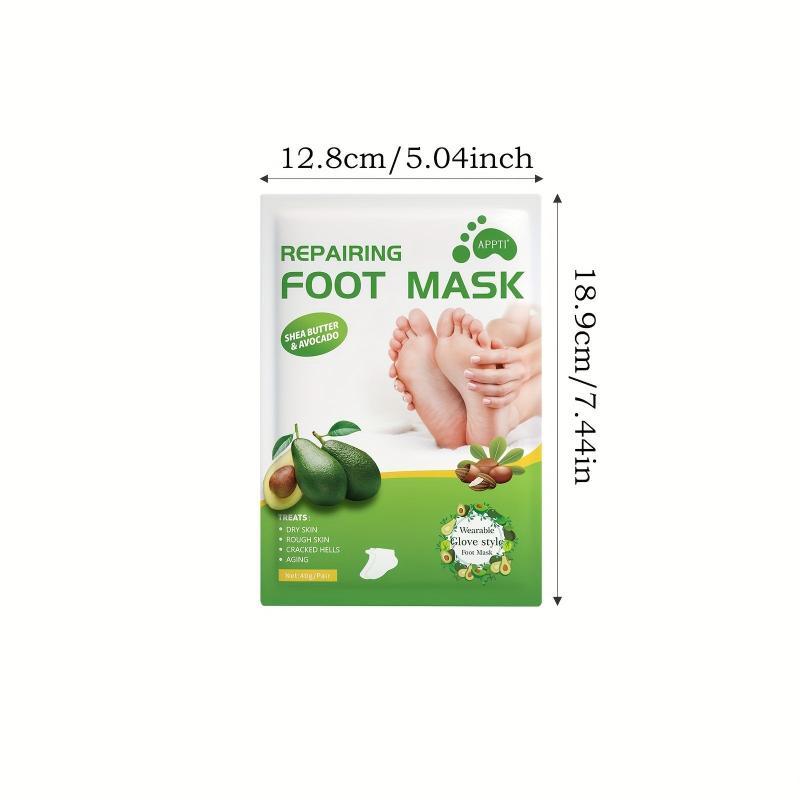 Shea Butter & Avocado Foot Mask for Dry Cracked Feet