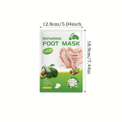 Shea Butter & Avocado Foot Mask for Dry Cracked Feet