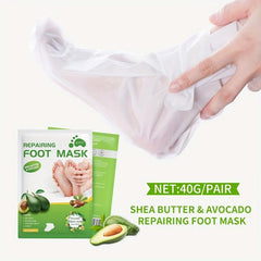 Shea Butter & Avocado Foot Mask for Dry Cracked Feet
