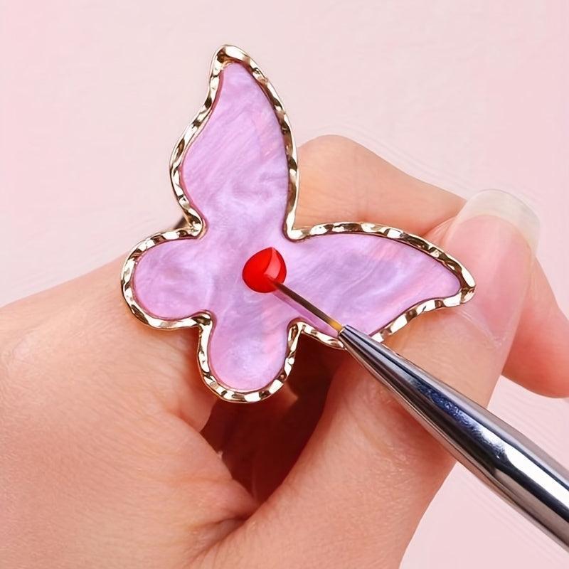 Butterfly Nail Art Palette Mixing Plate Portable and Easy to Use