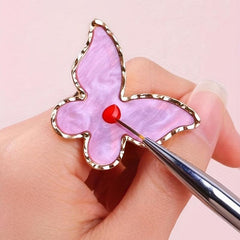Butterfly Nail Art Palette Mixing Plate Portable and Easy to Use