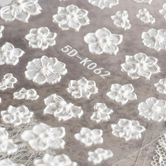 5D Nail Art Stickers Embossed Nail Decals Fall Nail Art Supplies