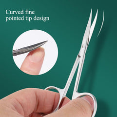 Stainless Steel Curved Tip Cuticle Scissors