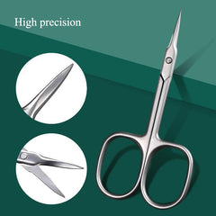 Stainless Steel Curved Tip Cuticle Scissors
