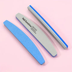 5pcs Double Sided Diamond Nail Buffer Block - Smooth and Shiny Nails