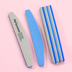 5pcs Double Sided Diamond Nail Buffer Block - Smooth and Shiny Nails