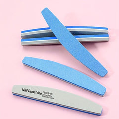 5pcs Double Sided Diamond Nail Buffer Block - Smooth and Shiny Nails