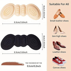 3 Pairs Heel Stickers Anti-drop Anti-wear Foot Shoe Stickers for High Heels