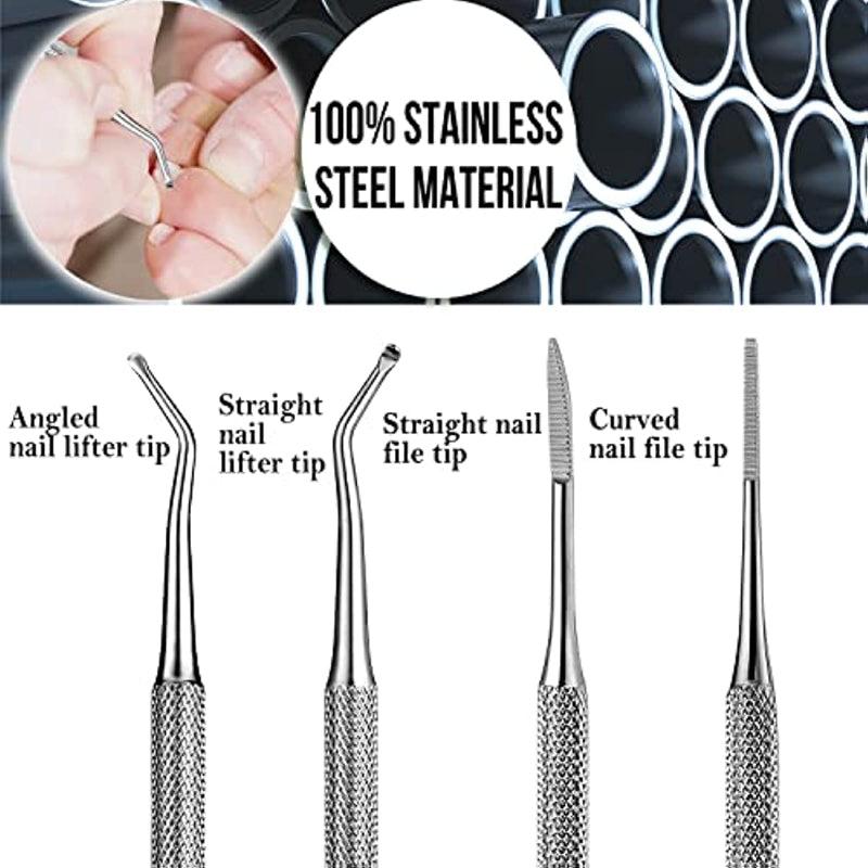 Ingrown Toenail File and Lifter with Storage Case