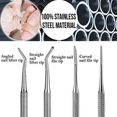 Ingrown Toenail File and Lifter with Storage Case