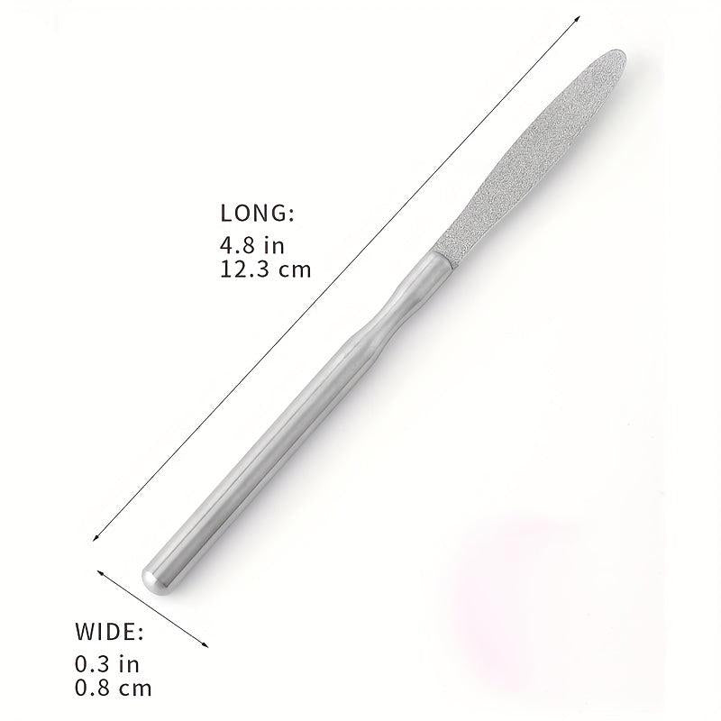 Double Sided Stainless Steel Nail Files for Manicure Pedicure Grooming