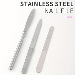 Double Sided Stainless Steel Nail Files for Manicure Pedicure Grooming
