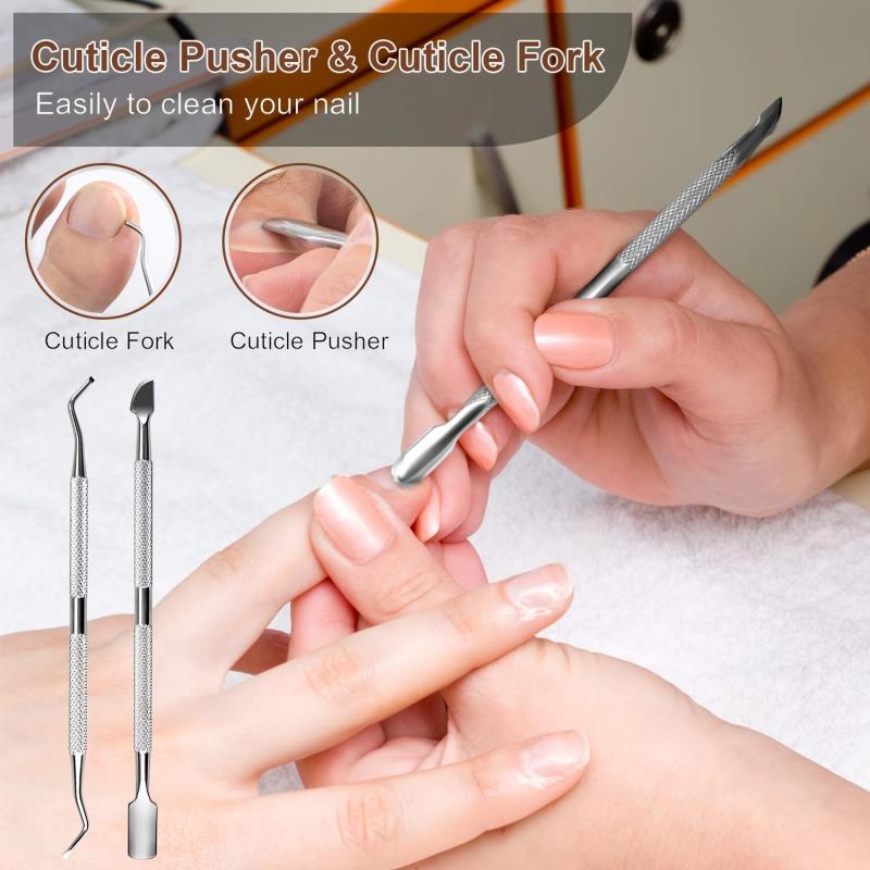 Professional Pedicure Tools Set 27 in 1 Stainless Steel Foot Care Kit