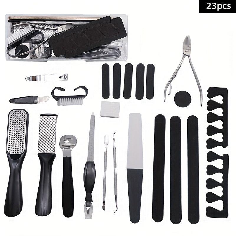 Professional Pedicure Tools Set 27 in 1 Stainless Steel Foot Care Kit