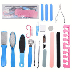 Professional Pedicure Tools Set 27 in 1 Stainless Steel Foot Care Kit