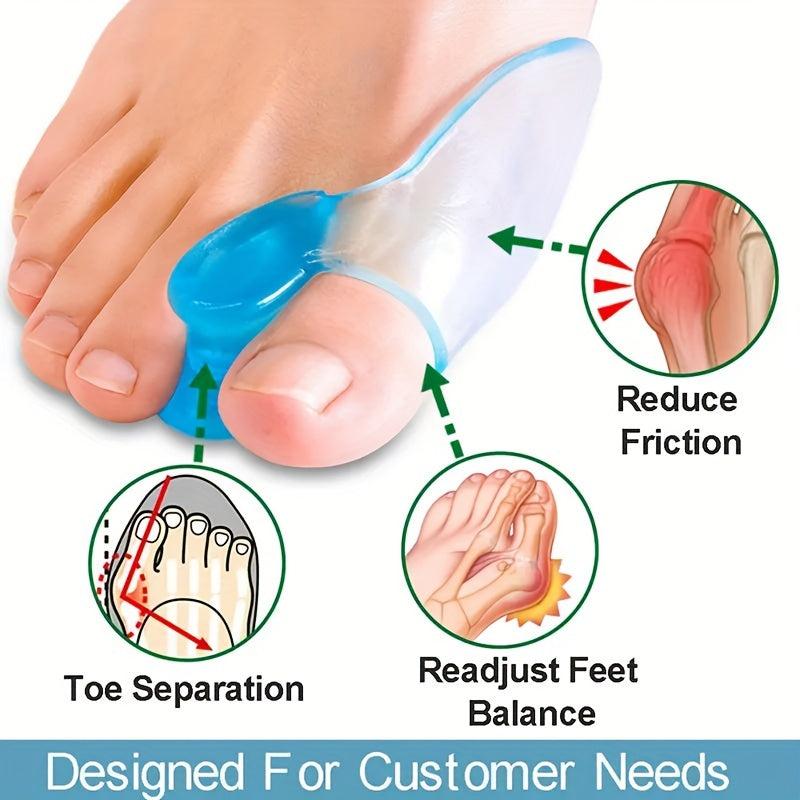 Orthotics Silicone Gel Bunion Toe Braces Separator for Foot Care